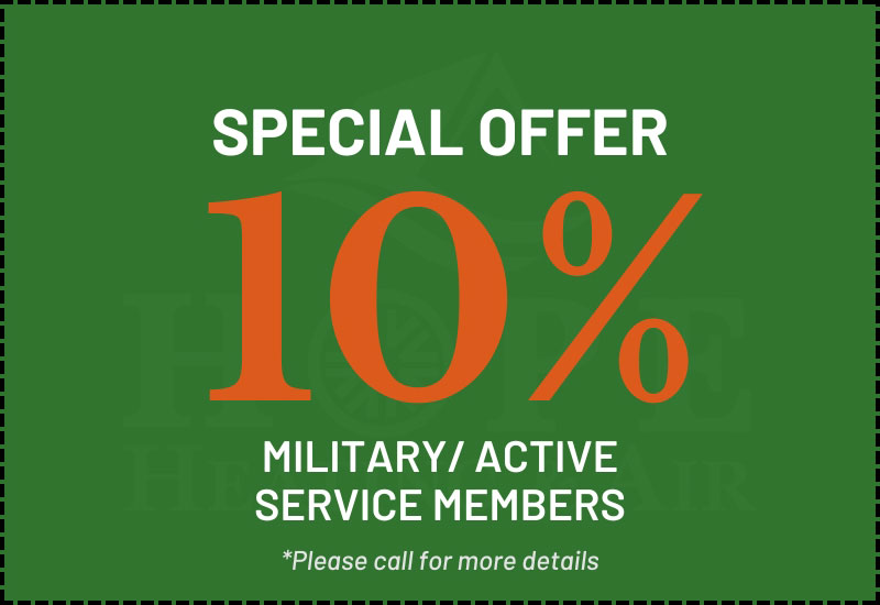 Speciali Offer 10% Discount for Military Active Service